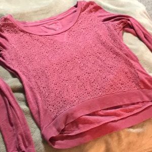 Long sleeve crop top